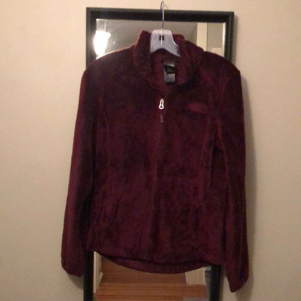 The North Face Burgundy Fleece Jacket